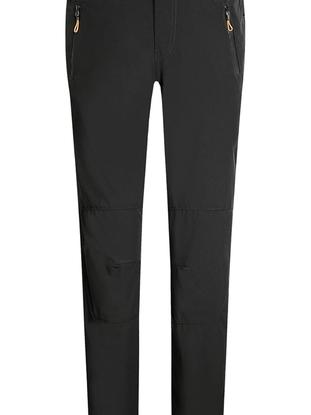 Women’s Black Jogger Pants with Zip Pockets - Casual Stretch